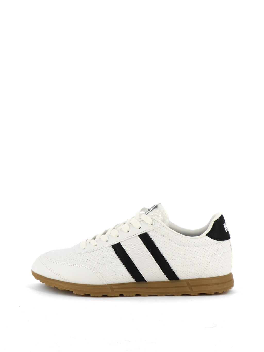 Sneakers stringate uomo BHOO BHM615A42 bianco nero