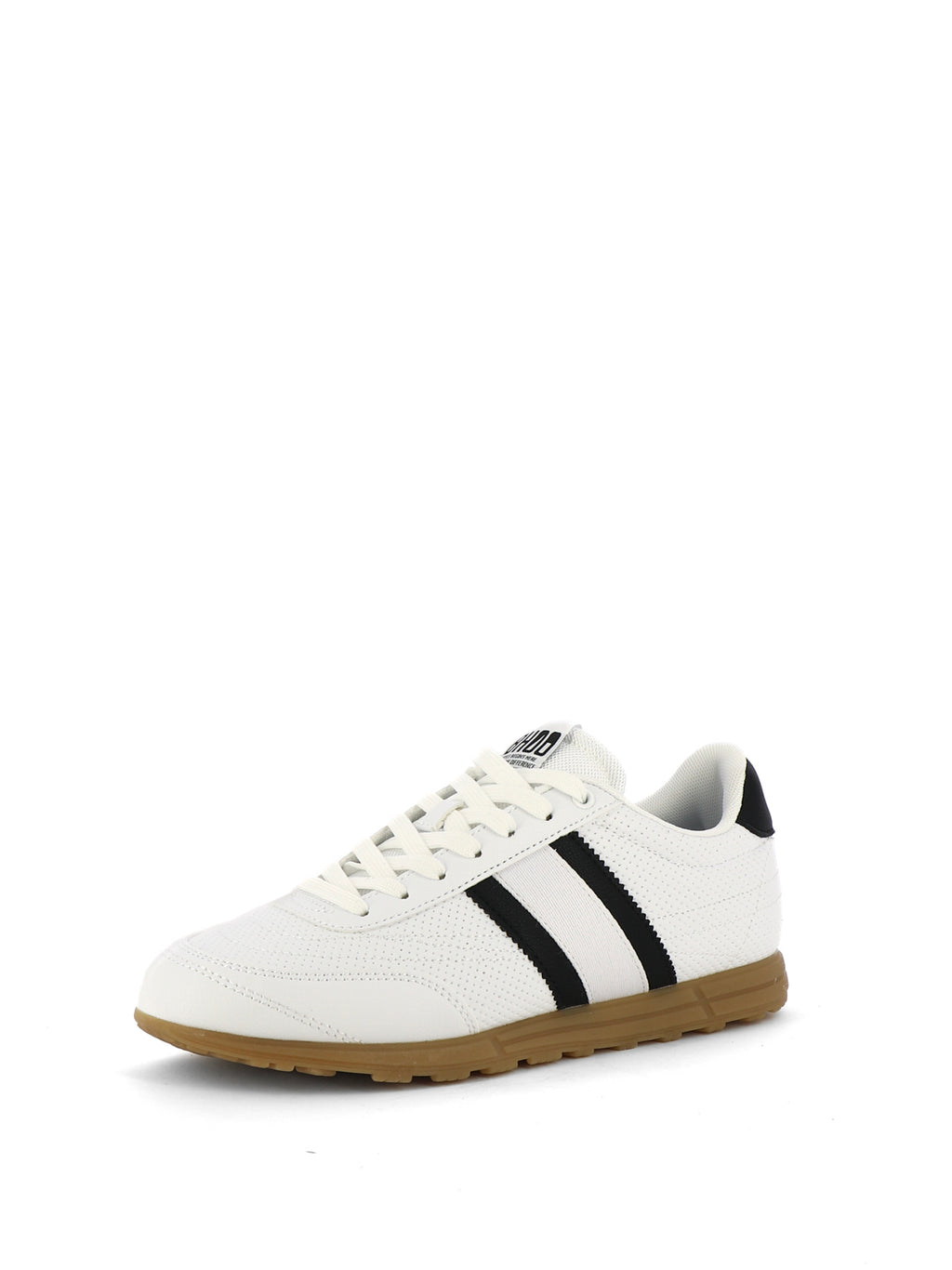 Sneakers stringate uomo BHOO BHM615A42 bianco nero