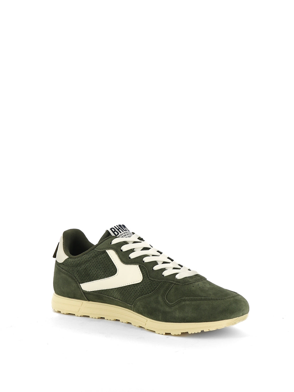Sneakers stringate uomo BHOO BHM615F50 verde scuro
